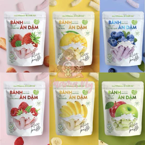 Bánh ăn dặm Mămmy Rice Puffs vị trái cây cho bé 6M+ (35g)
