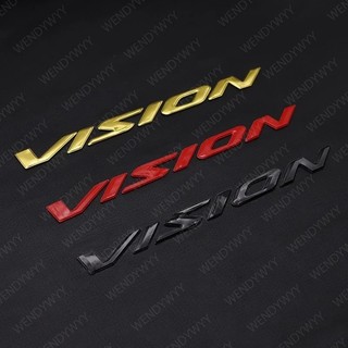 2 Chiếc 3D Chữ Biểu Tượng Chống Nước Huy Hiệu Decal Xe Tăng Bánh Xe Mềm Miếng Dán Cho 2021-2023 Honda Vision Trang Trí