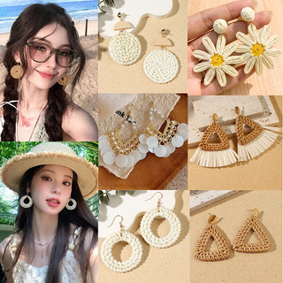Bông tai kỳ nghỉ, bông tai mùa hè phong cách vintage dùng đi biển hoặc du lịch