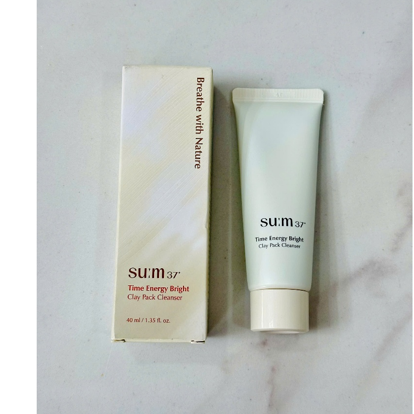 Sữa Rửa Mặt & Tẩy Tế Bào Chết Đất Sét Sum37 Time Energy Bright Clay Pack Cleanser 40ml