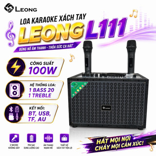 Loa Di Động Karaoke Bluetooth Leong L111, Bass 20cm Công Suất Đầu Ra 100W, Mang Lại Hiệu Suất Âm Thanh Vượt Trội