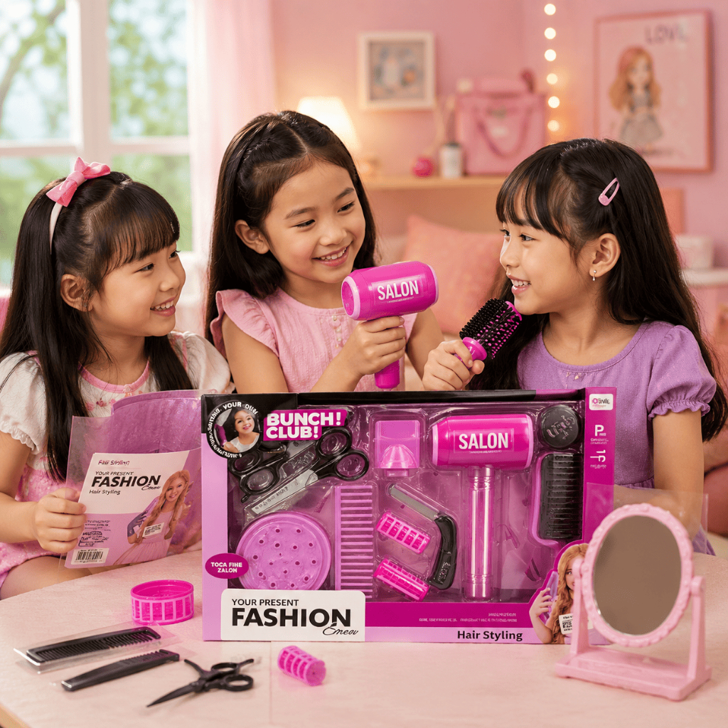 Bộ Đồ Chơi Làm Tóc Cho Bé Gái, An Toàn Cho Bé, Đồ Chơi Cho Bé, Quà Tặng Cho Bé