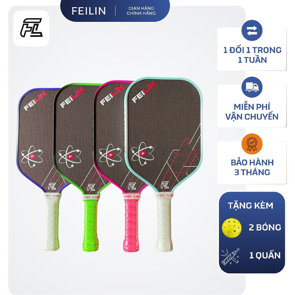 Vợt Pickleball Tấn Công FeiLin Cao Cấp - Sản Phẩm Thể Thao