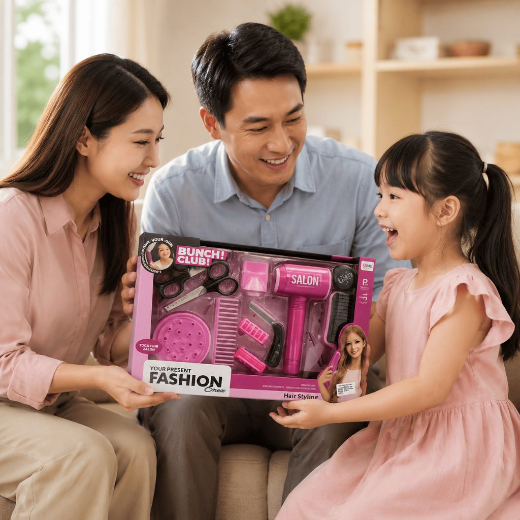 Bộ Đồ Chơi Làm Tóc Cho Bé Gái, An Toàn Cho Bé, Đồ Chơi Cho Bé, Quà Tặng Cho Bé