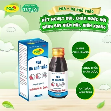 Siro thảo dược hỗ trợ giảm ngạt mũi, hắt hơi xổ mũi, chảy nước mũi phù hợp cho viêm xoang, viêm mũi dị ứng - Hạ Khô Thảo
