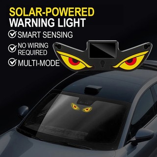 Năng Lượng Mặt Trời Demon 's Eye Car Năng Động Mắt Đèn LED Nhấp Nháy Di Chuyển Mắt Đèn Ô Tô Không Cần Dây