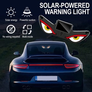 Năng Lượng Mặt Trời Demon 's Eye Car Năng Động Mắt Đèn LED Nhấp Nháy Di Chuyển Mắt Đèn Ô Tô Không Cần Dây