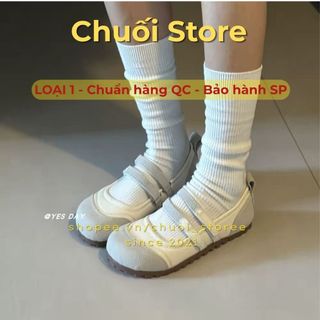 Giày bệt nữ da PU tổng hợp dệt vải đế cao su mẫu mới thời trang ôm chân dễ mang dễ phối đồ