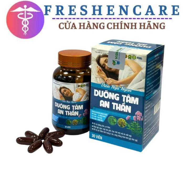 DƯỠNG TÂM AN THẦN Viên Ngủ Ngon NEUROMAX BRAIN THANH TÂM NGƯU HOÀN NGỌC 30v