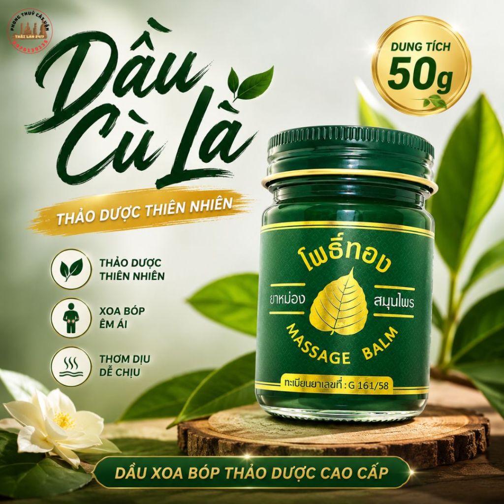 Dầu Thảo Dược 50g KÍch Thước Nhỏ Gọn Tiện Lợi – Dễ Dùng, Dễ Bảo Quản