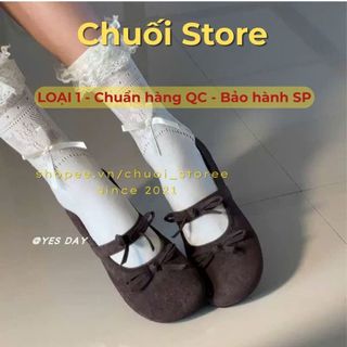 Giày bệt nữ da PU tổng hợp dệt vải đế cao su êm ái ôm chân vừa vặn thuận tiện dễ đi