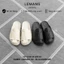 |Nam Nữ| Dép Sục Bánh Mì Tăng Chiều Cao GAMIN LEMANS G2.2 - Black & Beige - BH 06T