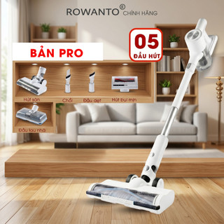 Máy hút bụi gia đình Rowanto VS6 Không Dây Thiết Kế Nhỏ Gọn Tiện Lợi Vừa Hút Vừa Lau
