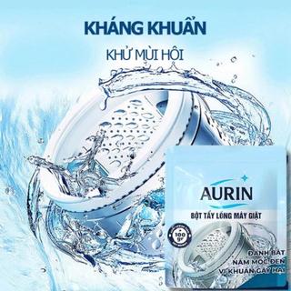 COMBO 2 GÓI Bột Tẩy Lồng Máy Giặt AURIN Làm Sạch Lồng Giặt Hiệu Quả Kháng Khuẩn Khử Mùi 100g/gói