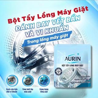 COMBO 2 GÓI Bột Tẩy Lồng Máy Giặt AURIN Làm Sạch Lồng Giặt Hiệu Quả Kháng Khuẩn Khử Mùi 100g/gói