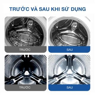 COMBO 2 GÓI Bột Tẩy Lồng Máy Giặt AURIN Làm Sạch Lồng Giặt Hiệu Quả Kháng Khuẩn Khử Mùi 100g/gói
