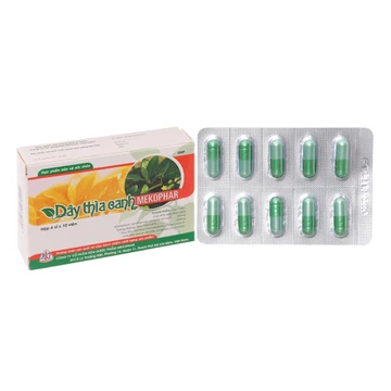 Dây thìa canh Mekophar Hộp 40 viên - Hổ trợ giảm và ổn định đường huyết