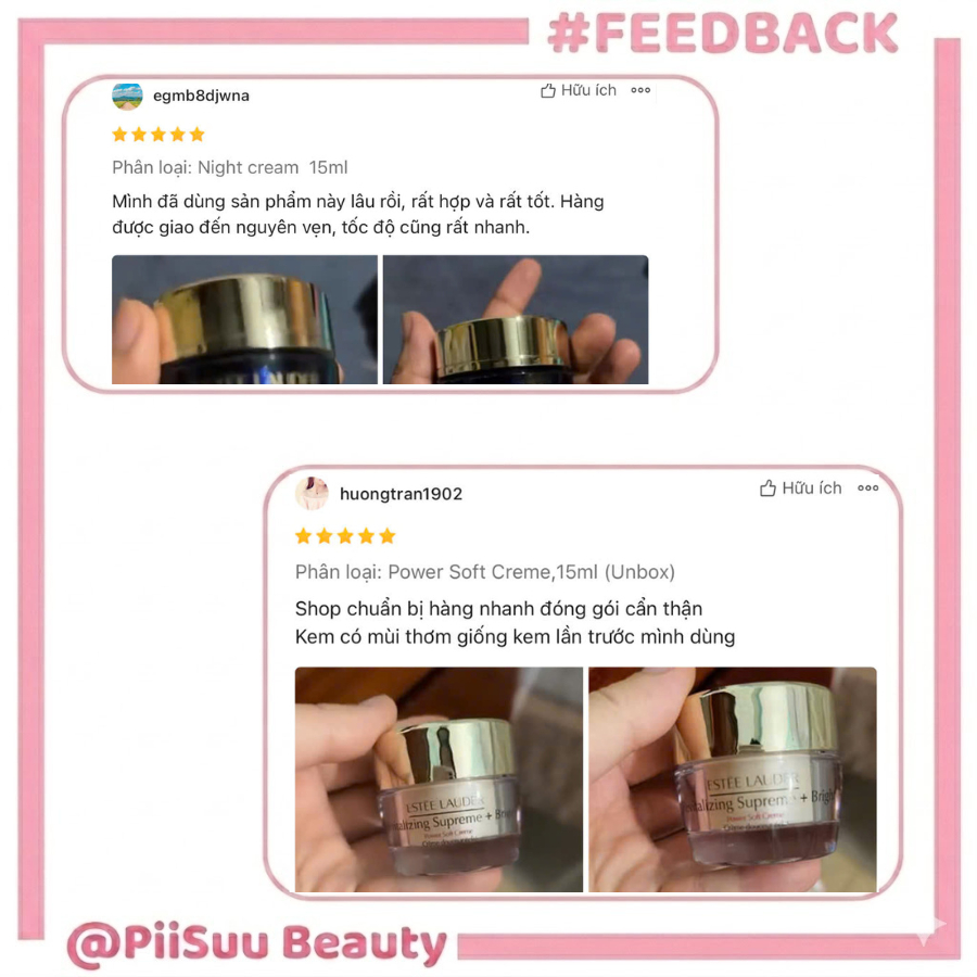 Kem Dưỡng Trắng Da, Chống Lão Hóa Estee Lauder Power Creme 15ml Phục Hồi, Trẻ Hoá, Giảm Vết Chân Chim