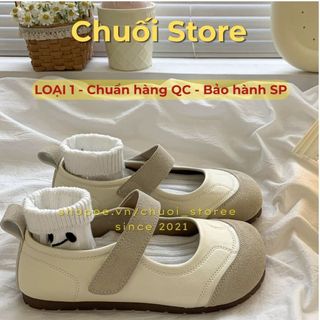 Giày bệt nữ da PU tổng hợp dệt vải đế cao su êm ái mang êm chân thoải mái dịu dàng