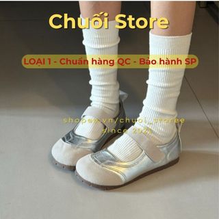 Giày bệt nữ da PU tổng hợp dệt vải đế cao su êm ái mang êm chân thoải mái dịu dàng