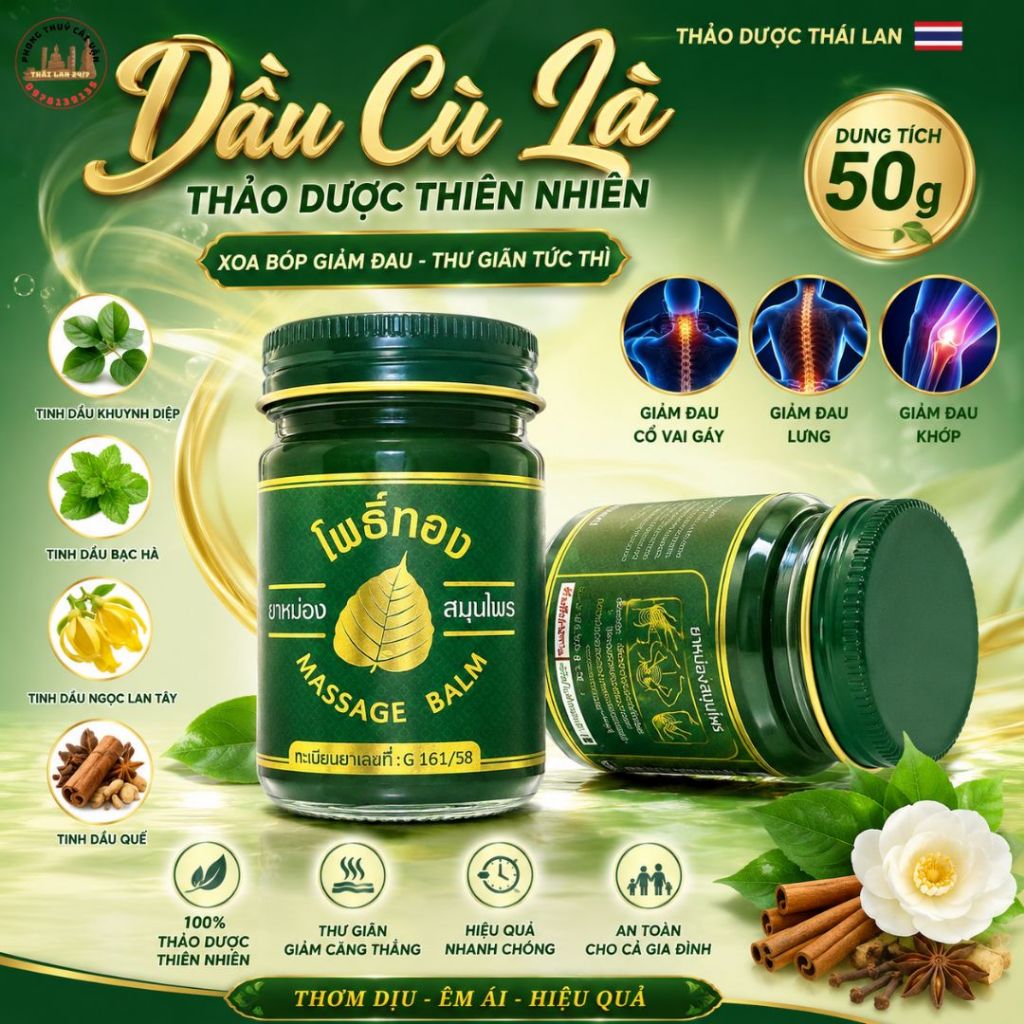Dầu Cù Là Thảo Mộc 50g – Sản Phẩm Dạng Balm Nhỏ Gọn