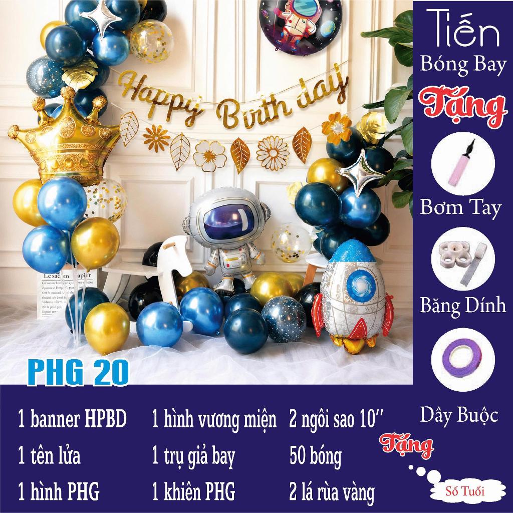 Set Bóng Bay Sinh Nhật Chủ Đề Phi Hành Gia Cho Bé Trai - Bóng Bay Sinh Nhật | Tiến Bóng Bay