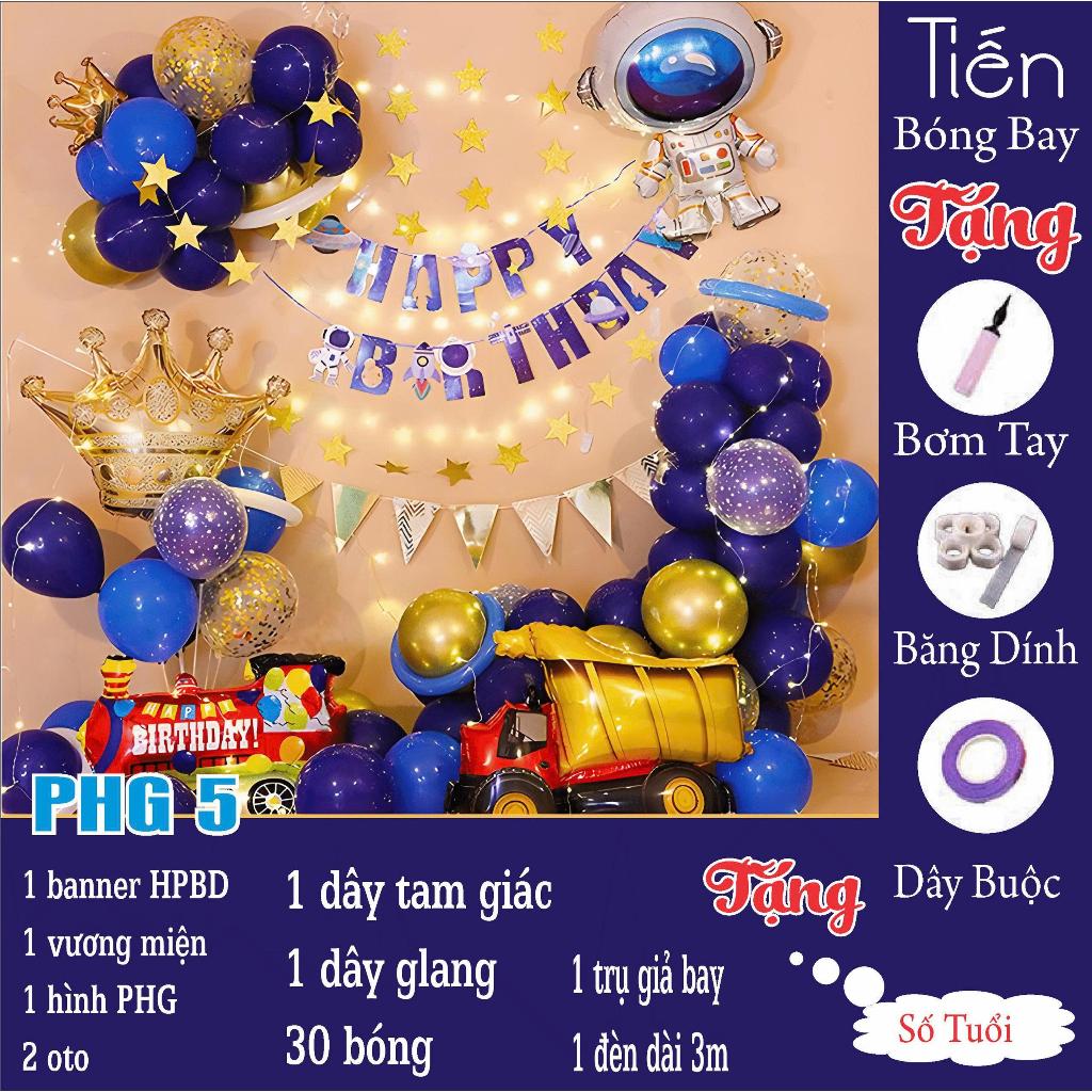 Set Bóng Bay Sinh Nhật Chủ Đề Phi Hành Gia Cho Bé Trai - Bóng Bay Sinh Nhật | Tiến Bóng Bay