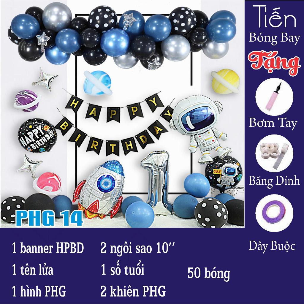 Set Bóng Bay Sinh Nhật Chủ Đề Phi Hành Gia Cho Bé Trai - Bóng Bay Sinh Nhật | Tiến Bóng Bay
