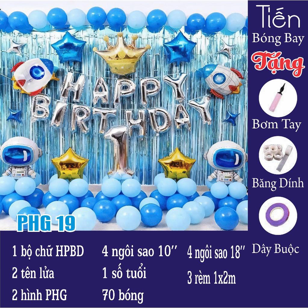 Set Bóng Bay Sinh Nhật Chủ Đề Phi Hành Gia Cho Bé Trai - Bóng Bay Sinh Nhật | Tiến Bóng Bay