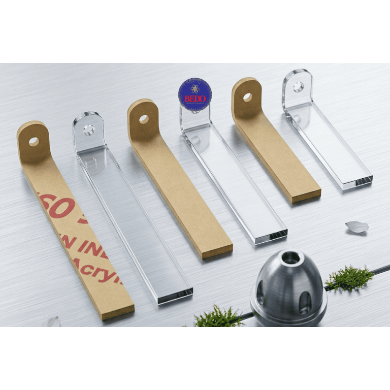 Ke Chữ L Mica BEDO Dày 2mm 4cm 6cm 8cm - Chân Đỡ Chữ Nổi Quảng Cáo, Chữ Mica Chữ Inox Chữ LED