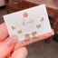 V.I.T Accessories | Set bông tai gấu đính đá 6 chiếc (1 màu)