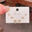 V.I.T Accessories | Set bông tai gấu đính đá 6 chiếc (1 màu)