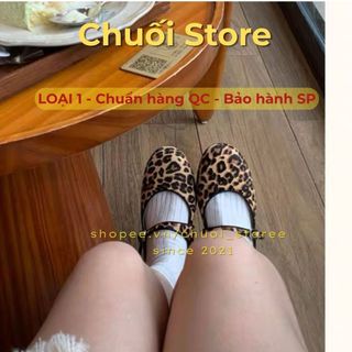 Giày bệt nữ da PU tổng hợp dệt vải đế cao su dễ thương  quý phái sang chảnh phong cách hàn quốc