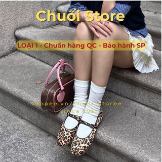 Giày bệt nữ da PU tổng hợp dệt vải đế cao su dễ thương  quý phái sang chảnh phong cách hàn quốc