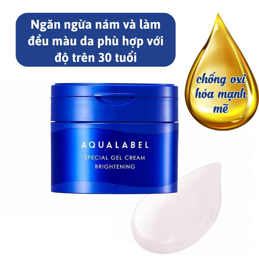 Kem dưỡng da 5 trong 1 White Conc Aqualabel Special Gel Cream Nhật Bản 90g