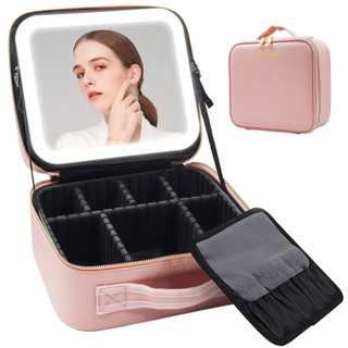 Cốp Đựng Mỹ Phẩm, Cốp Đựng Đồ Trang Điểm, Makeup có Gương Đèn Led