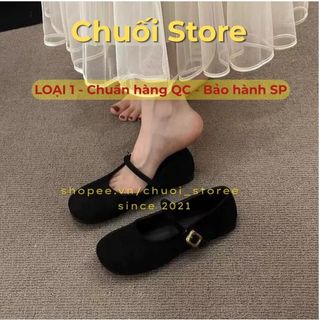 Giày bệt nữ da PU tổng hợp dệt vải đế cao su dễ đi thuận tiện nhẹ chân nhẹ nhàng