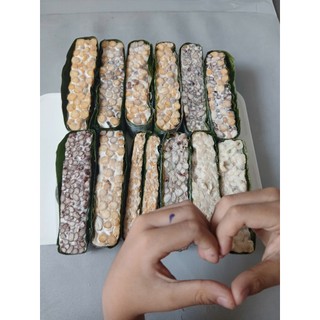 Hỏa tốc COMBO 12 LOẠI TEMPEH GÓI LÁ CHUỐI TỪ ĐẬU THUẦN CHỦNG - thay thịt, đậu hũ - 1.2kg 12 loại