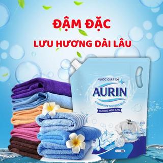 [MUA 1 TẶNG 1] Nước Giặt Xả Đặc Cao Cấp AURIN 2Kg - Hương Nước Hoa Thơm Lâu Dịu Nhẹ An Toàn Cho Da Làm Sạch Tốt Bền Màu