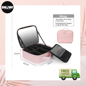 Cốp Đựng Mỹ Phẩm, Cốp Đựng Đồ Trang Điểm, Makeup có Gương Đèn Led