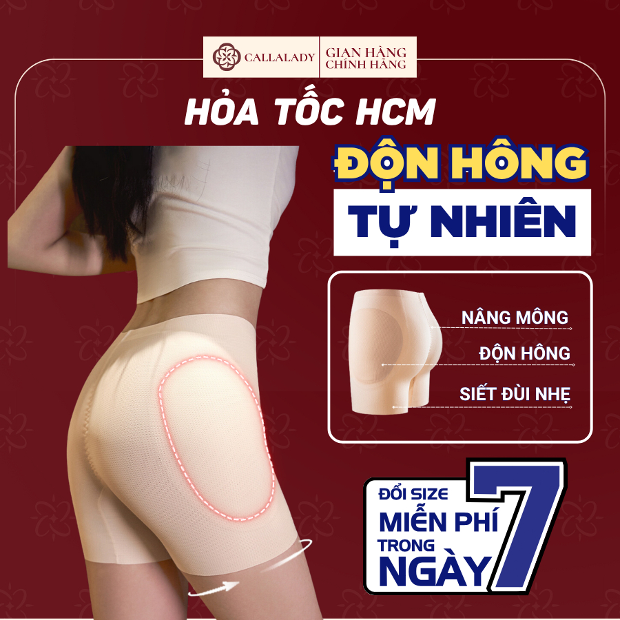 Quần độn hông tự nhiên Callalady không lộ viền, siết eo, nâng mông, nịt bụng dưới, siết đùi, chất liệu tổ ong 24