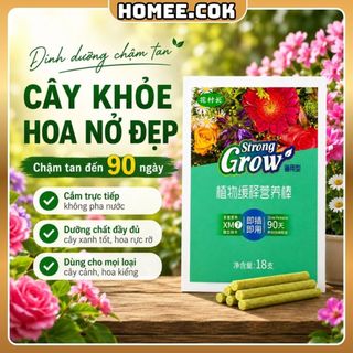 Homee.cok (Mua 2 tặng 1) Phân Bón Que Chậm Tan 90 Ngày Cho Cây Cảnh, Hoa Kiểng, Hoa Hồng - Dinh Dưỡng Dạng Que