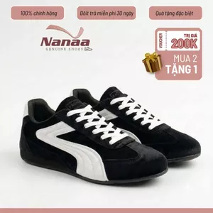 Giày Thể Thao Nữ Phong Cách Retro Form Thon Gọn Sneaker Năng Động Dễ Phối Đồ Full Box