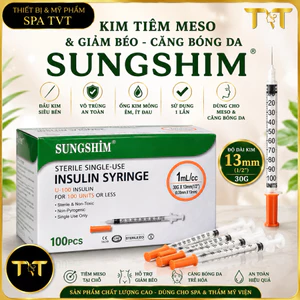 Kim Tiêm Tiểu Đường SUNGSHIM 30G 13mm Hộp 100 Cái, Kim Dùng Cho Bơm Tiêm Insulin, Đầu Kim Sắc Mảnh