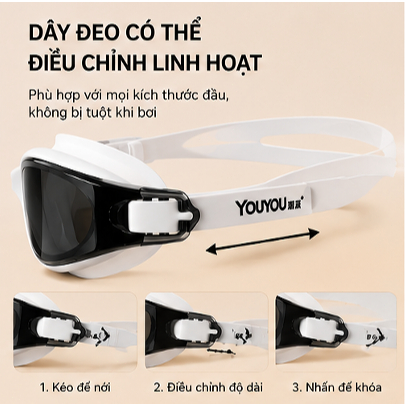 Kính Bơi Thiết Kế Giảm Đối Lực, Chống Sương Mù, Phù Hợp Cho Tập Luyện & Thi Đấu