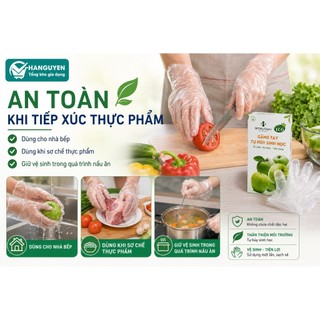 Combo sỉ 10 hộp găng tay tự hủy sinh học Green Eco đa năng, phù hợp nội trợ và chế biến thực phẩm