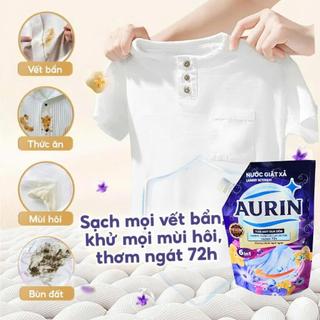 [Mua 3 Tặng 3 Tổng 6Kg] NƯỚC GIẶT XẢ CAO CẤP AURIN GẤP ĐÔI HƯƠNG THƠM [BẢN CẢI TIẾN] Hương Nước Hoa Thơm Lâu Dịu Nhẹ