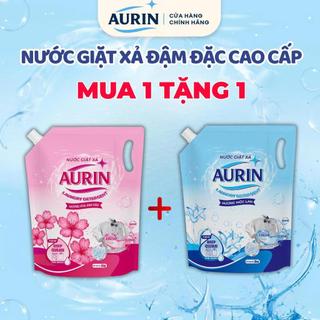 [MUA 1 TẶNG 1] Nước Giặt Xả Đặc Cao Cấp AURIN 2Kg - Hương Nước Hoa Thơm Lâu Dịu Nhẹ An Toàn Cho Da Làm Sạch Tốt Bền Màu