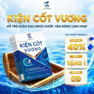 Viên Uống Kiện Cốt Vương - Hỗ Trợ Giảm Đau Nhức Xương Khớp, Thoát Vị Đĩa Đệm (Lọ 45 viên)