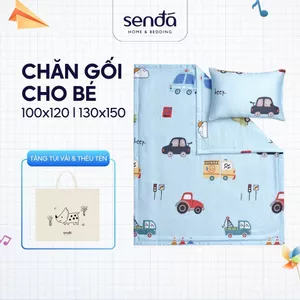 Bộ chăn gối cho bé đi học Lụa Tencel Sen Đá Home Bedding cao cấp, set mền cho bé trai, bé gái học mẫu giáo, tiểu học